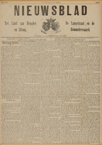 Nieuwsblad het land van Heusden en Altena de Langstraat en de Bommelerwaard 1889-07-17