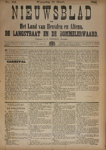 Nieuwsblad het land van Heusden en Altena de Langstraat en de Bommelerwaard 1886-03-10