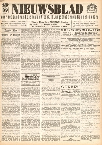 Nieuwsblad het land van Heusden en Altena de Langstraat en de Bommelerwaard 1926-07-23