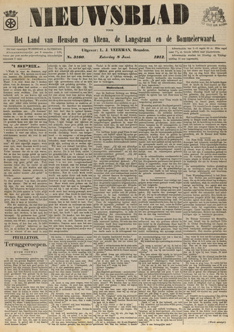 Nieuwsblad het land van Heusden en Altena de Langstraat en de Bommelerwaard 1912-06-08