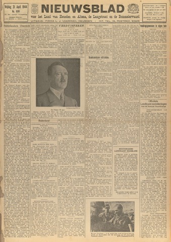 Nieuwsblad het land van Heusden en Altena de Langstraat en de Bommelerwaard 1944-04-21
