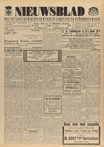 Nieuwsblad het land van Heusden en Altena de Langstraat en de Bommelerwaard 1931-07-17