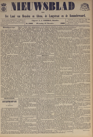 Nieuwsblad het land van Heusden en Altena de Langstraat en de Bommelerwaard 1909-11-17