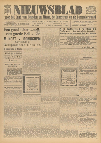 Nieuwsblad het land van Heusden en Altena de Langstraat en de Bommelerwaard 1933-09-01