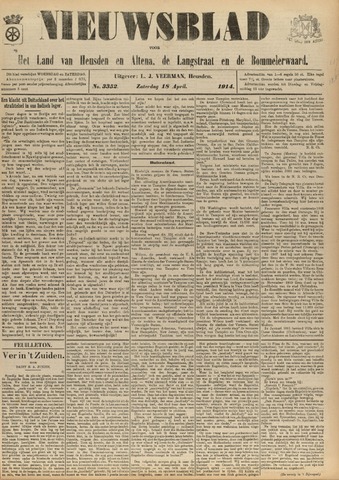 Nieuwsblad het land van Heusden en Altena de Langstraat en de Bommelerwaard 1914-04-18
