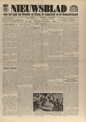 Nieuwsblad het land van Heusden en Altena de Langstraat en de Bommelerwaard 1942-09-02