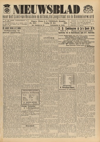 Nieuwsblad het land van Heusden en Altena de Langstraat en de Bommelerwaard 1931-05-29