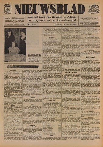 Nieuwsblad het land van Heusden en Altena de Langstraat en de Bommelerwaard 1950-01-23