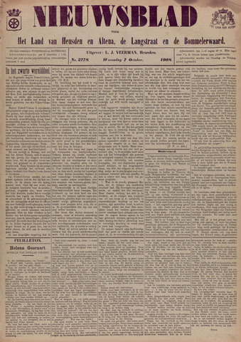 Nieuwsblad het land van Heusden en Altena de Langstraat en de Bommelerwaard 1908-10-07