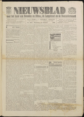 Nieuwsblad het land van Heusden en Altena de Langstraat en de Bommelerwaard 1938-02-16