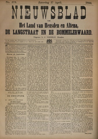 Nieuwsblad het land van Heusden en Altena de Langstraat en de Bommelerwaard 1886-04-17