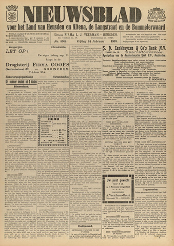Nieuwsblad het land van Heusden en Altena de Langstraat en de Bommelerwaard 1933-02-24