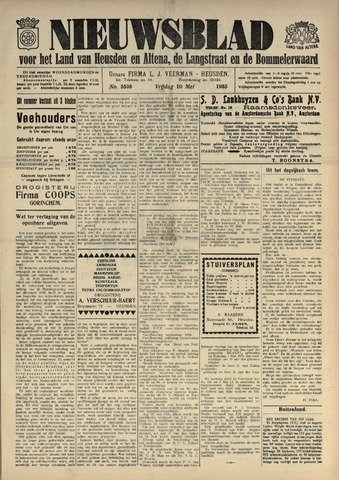 Nieuwsblad het land van Heusden en Altena de Langstraat en de Bommelerwaard 1935-05-10