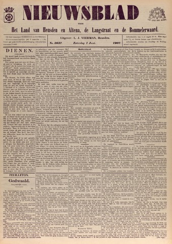 Nieuwsblad het land van Heusden en Altena de Langstraat en de Bommelerwaard 1907-06-01