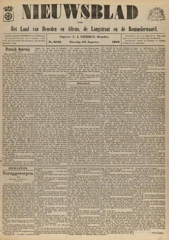Nieuwsblad het land van Heusden en Altena de Langstraat en de Bommelerwaard 1912-08-24