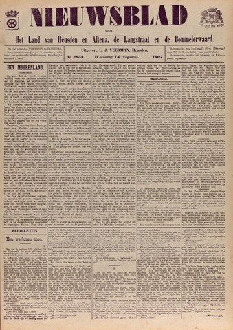 Nieuwsblad het land van Heusden en Altena de Langstraat en de Bommelerwaard 1907-08-14