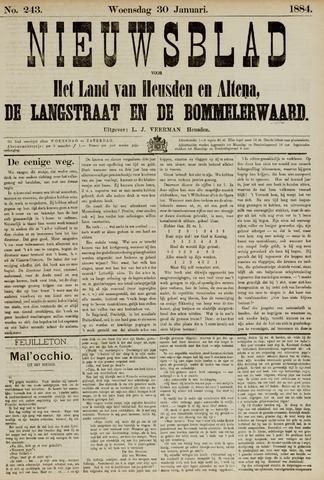 Nieuwsblad het land van Heusden en Altena de Langstraat en de Bommelerwaard 1884-01-30