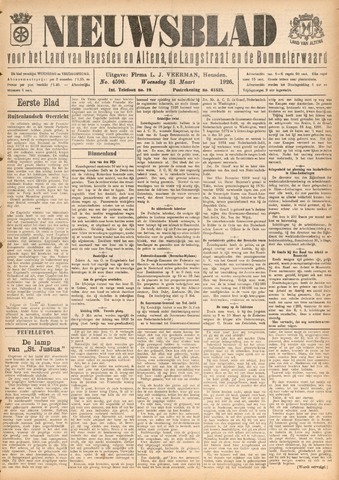 Nieuwsblad het land van Heusden en Altena de Langstraat en de Bommelerwaard 1926-03-31
