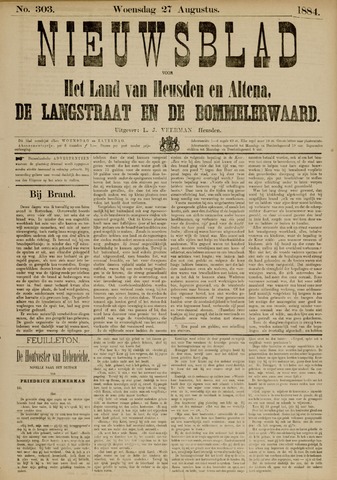 Nieuwsblad het land van Heusden en Altena de Langstraat en de Bommelerwaard 1884-08-27