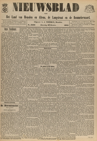 Nieuwsblad het land van Heusden en Altena de Langstraat en de Bommelerwaard 1912-10-26