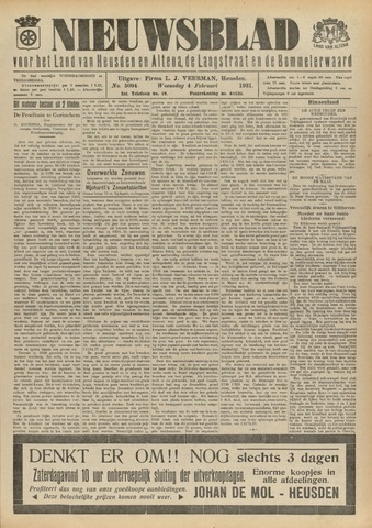 Nieuwsblad het land van Heusden en Altena de Langstraat en de Bommelerwaard 1931-02-04