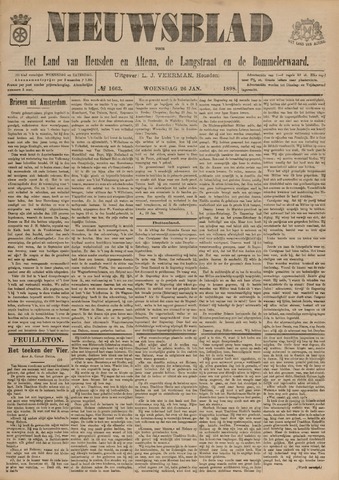 Nieuwsblad het land van Heusden en Altena de Langstraat en de Bommelerwaard 1898-01-26