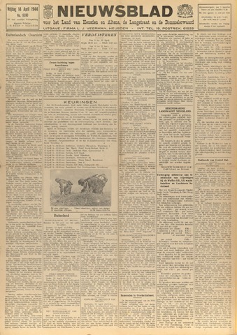 Nieuwsblad het land van Heusden en Altena de Langstraat en de Bommelerwaard 1944-04-14