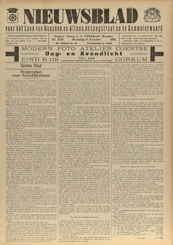 Nieuwsblad het land van Heusden en Altena de Langstraat en de Bommelerwaard 1927-11-09