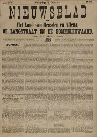 Nieuwsblad het land van Heusden en Altena de Langstraat en de Bommelerwaard 1886-10-02