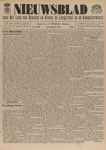 Nieuwsblad het land van Heusden en Altena de Langstraat en de Bommelerwaard 1916-05-20
