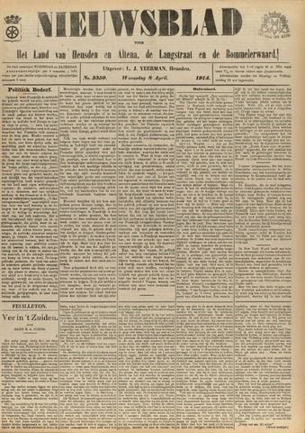 Nieuwsblad het land van Heusden en Altena de Langstraat en de Bommelerwaard 1914-04-08