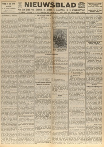 Nieuwsblad het land van Heusden en Altena de Langstraat en de Bommelerwaard 1944-06-16