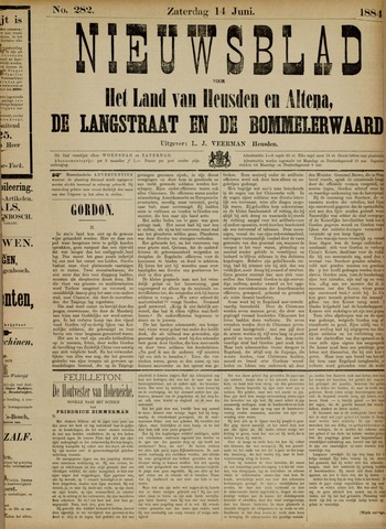 Nieuwsblad het land van Heusden en Altena de Langstraat en de Bommelerwaard 1884-06-14