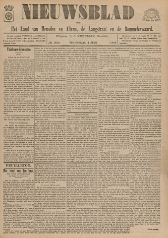Nieuwsblad het land van Heusden en Altena de Langstraat en de Bommelerwaard 1898-06-01