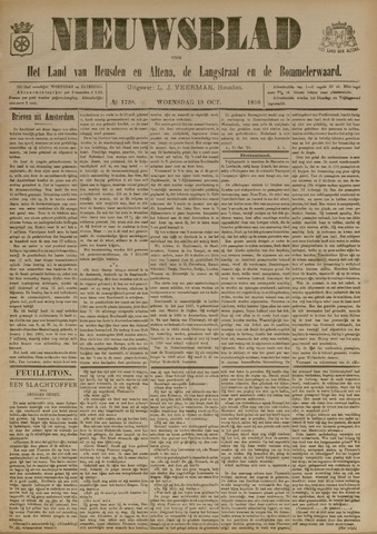 Nieuwsblad het land van Heusden en Altena de Langstraat en de Bommelerwaard 1898-10-19