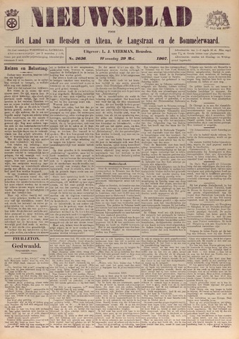 Nieuwsblad het land van Heusden en Altena de Langstraat en de Bommelerwaard 1907-05-29