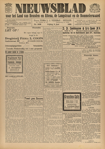 Nieuwsblad het land van Heusden en Altena de Langstraat en de Bommelerwaard 1933-06-02