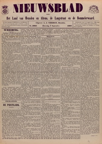 Nieuwsblad het land van Heusden en Altena de Langstraat en de Bommelerwaard 1907-09-07