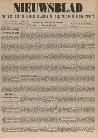 Nieuwsblad het land van Heusden en Altena de Langstraat en de Bommelerwaard 1916-04-29