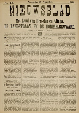 Nieuwsblad het land van Heusden en Altena de Langstraat en de Bommelerwaard 1884-08-13