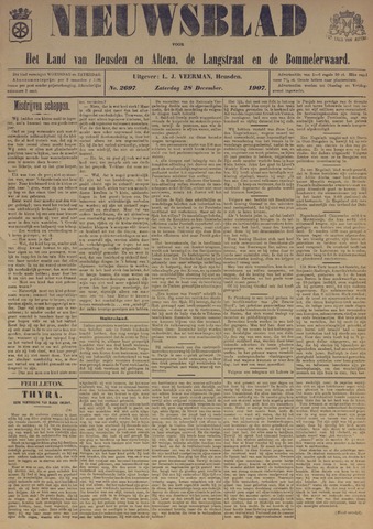 Nieuwsblad het land van Heusden en Altena de Langstraat en de Bommelerwaard 1907-12-28