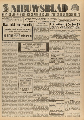 Nieuwsblad het land van Heusden en Altena de Langstraat en de Bommelerwaard 1931-07-24