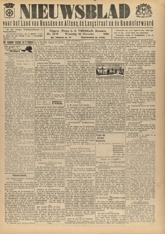 Nieuwsblad het land van Heusden en Altena de Langstraat en de Bommelerwaard 1931-11-25