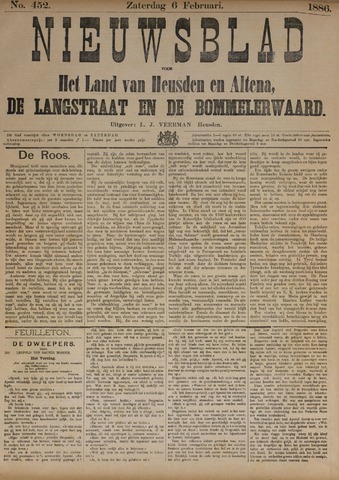 Nieuwsblad het land van Heusden en Altena de Langstraat en de Bommelerwaard 1886-02-06