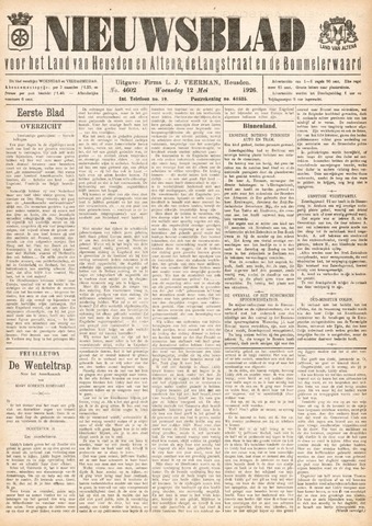 Nieuwsblad het land van Heusden en Altena de Langstraat en de Bommelerwaard 1926-05-12