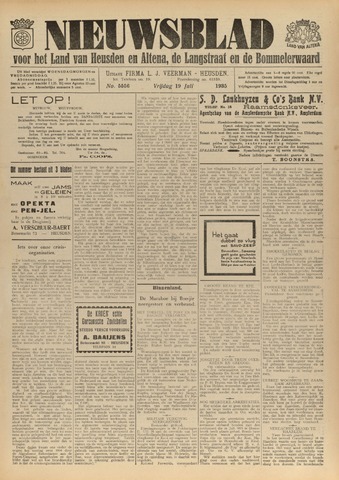 Nieuwsblad het land van Heusden en Altena de Langstraat en de Bommelerwaard 1935-07-19