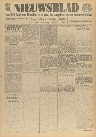 Nieuwsblad het land van Heusden en Altena de Langstraat en de Bommelerwaard 1933-01-11