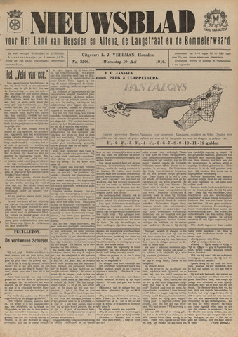 Nieuwsblad het land van Heusden en Altena de Langstraat en de Bommelerwaard 1916-05-10