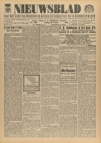 Nieuwsblad het land van Heusden en Altena de Langstraat en de Bommelerwaard 1931-10-23