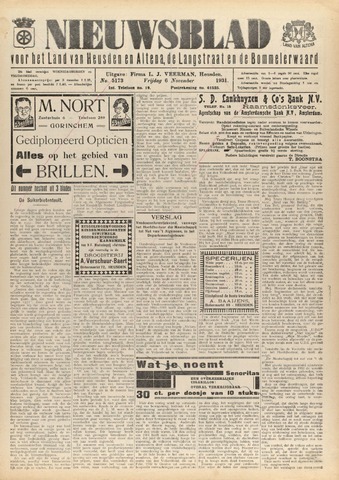 Nieuwsblad het land van Heusden en Altena de Langstraat en de Bommelerwaard 1931-11-06